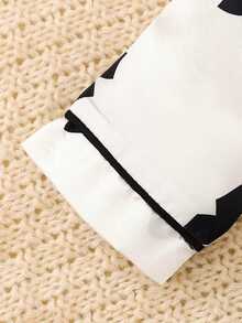 Baby Girls' Cute Bow Print Long Sleeve Sleepwear Set - White - View 5