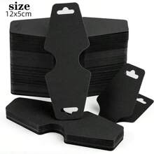 100/200/300 pack Cartes de présentation de bijoux, support en papier kraft pour bracelets et colliers, étiquette pour porte-clés, boucles d'oreilles et bandeaux, emballage polyvalent et pratique pour accessoires faits main