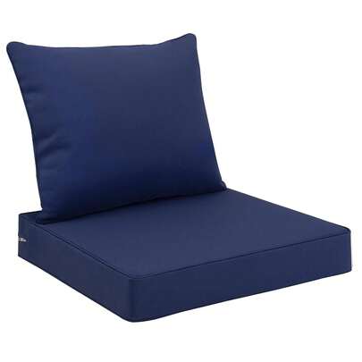 Outdoor Seat Cushion Set Waterproof & Fade-Resistant Patio Chair Cushions With Removable Cover, Deep Seat & Back Cushion For Outdoor Patio Furniture Cushions Seat Cushion & Back Cushion