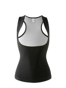 女士运动塑身背心、健身训练吸汗背心、跑步塑身背心、女士紧身吸汗背心、百搭修身、收腹健身背心、女士运动背心、跑步运动背心。健身服、健身房配件、腹部瘦身束腹带、腹部瘦身束腹带 - 彩色 - 查看 8