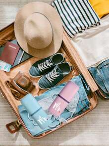 Portable Couple Travel Toothbrush Cup, Wash Cup, Household Bathroom Storage Box, Tooth Tank, Mouthwash Cup, Travel Toothbrush Case, Rinsing Cup, And Toothpaste Holder - Alcohol-Free, Compact Design, Perfect For Oral Care On The Go.Couple Supplies,Outdoor Business Travel Supplies Box,Valentine's Day Gift - Multicolor - View 7