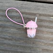拉布布奶茶杯配件 - 珍珠奶茶杯、猫耳吸管杯、娃娃屋微缩模型、奶油果冻钥匙扣吊坠、生日/复活节/圣诞节礼物、节日礼物 - 彩色 - 查看 13