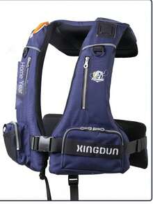 成人户外钓鱼背心，高浮力，多口袋收纳，手机袋，腰部支撑，适合码头钓鱼、海钓