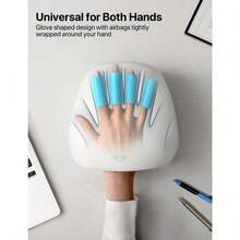 Cordless Hand Massager With Heat And Compression For Finger And Wrist Massager Machine, Mothers Day Gifts - White - View 7