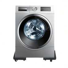 4-Wheeled Stainless Steel Appliance Cart - Adjustable Movable Caster Base, Suitable For Refrigerator, Washing Machine And Dryer - Space-Saving Kitchen Storage Rack, Refrigerator, Movable Stand - Multicolor - View 11