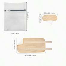 3pcs/Set Castor Oil Heating Pads, Suitable For Abdomen, Neck And Chest, With Reusable Adjustable Elastic Strap, Machine Washable And Hand Washable (No Oil), Color: Khaki