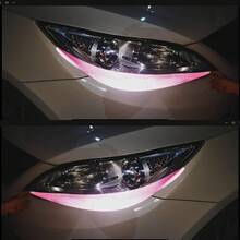 Car Headlight Stickers, Reflective Stickers, Car Headlight Eyelids, Cute Car Stickers - one-size - View 8