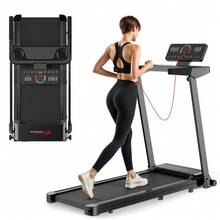 GartistGo Folding Treadmill Q8, Speed 1-12KM/H, 12 Pre-Set Programs With LCD Display, 120kg Capacity - UK Plug(220-240V) - View 1