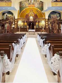 1pc 3 Meters/5m Champagne White Sequin Carpet, Suitable For Wedding, Wedding Decoration, Holiday Birthday Party Ceremony Decoration, Event Stage Background Decoration, Store Opening Entrance Decoration, Holiday Party Decoration, Room Decoration, Home Decor, Outdoor Party Decoration, Background Decoration, Wedding Party Supplies. Long Carpet Can Be Trimmed. - White - View 4