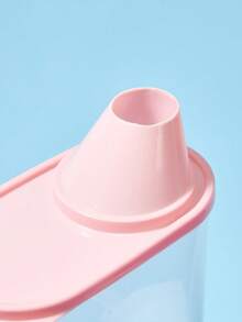 PETSIN 1pc Plastic Pet Food Sealed Food Storage Bin, Snack Can, Food Storage Box - Pink - View 3
