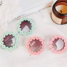 Customized Flower Sunglasses For Adult, Thoughtful Gift For Flower, Sunglasses For Wedding Guests Of All Ages Flower, Party Favors, Retro Sunglasses, Flower Sunglasses, Flower Proposal, Gifts, Groovy Sunglasses, Groovy Party, Two Groovy, Sunglasses, Retro Party, Personalized, Flower Sunnies - Multicolor - View 2