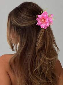 1 pieza de Pinza para el cabello con forma de flor de lirio estilo bohemio, pinza para el cabello con forma de flor como regalo del Día de San Valentín