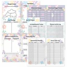 1pc Autism Care Binder,120page Care Plan For Autistic Patients - Multicolor - View 4
