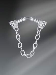 CIZME Joyería para piercings de 16G: Pendientes Rook, Anillos de Ceja, Anillos de Labio de Acero Inoxidable, Aro de Cartílago, Pendientes Rook Daith, Tragus y Piercing de Body con Barra Curva Cubierta de CZ, Anillos de Ceja de 16G, Barra Curva, Anillos de Ceja, Piercing de Superficie Daith y Tragus - Plateado - Ver 25