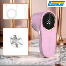 FoBianJie FOBIANJIE Rasoir à tissu rechargeable, rasoir à peluches électrique avec écran LED, lame à 1/3 de feuille, épilateur pour vêtements, meubles, canapés, pilules, duvet