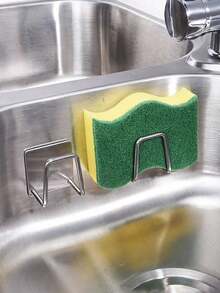 Under Cabinet Cutting Board Holder - 4 Pcs Pot Lid Organizer For Cabinet Cutting Board Holder Rack Storage Stainless Steel Under Shelf Counter Chopping Board Holder,Sink Sponge Shelf - Silver - View 6