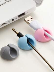 桌面线缆管理 - 手机充电线、耳机线、办公室/床边壁挂式线缆夹、数据线整理器、线缆保护器 返校