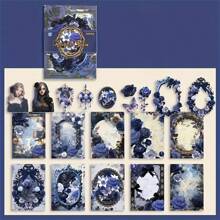 Rose Story Vintage Dark Gothic Scrapbooking Material Pack,School Supplies,Back To School
