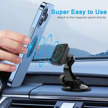 Magnetic Phone Holder, Suitable For Cars, Can Be Upgraded By 360 ° Rotation In Just One Second, Foldable And Multifunctional Installation, Suitable For All Smartphones Compatible With IPhone, Android Phone, Gift For Birthday, Family, Friends Car Accessories, Car Phone Holder - Multicolor - View 3