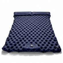 Our Full Size Double Inflatable Camping Mat Set Not Only Integrates A Pillow, But Also Weighs Only 2.9 Lbs! Folded Size Is Just 12.2x5 Inches! Saves Backpack Space And Weight, More Convenient To Carry! For Outdoor Use Like RV Camping, Hiking, Road Trips, Etc. This Self-Inflating Sleeping Pad Can Also Be Used As A Guest Bed. - Multicolor - View 9