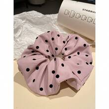 全新复古波尔卡圆点蝴蝶结心形发圈、发带、发髻带、发饰情人节马尾辫夹