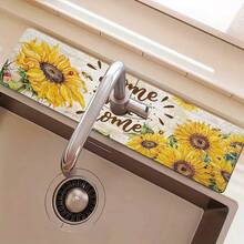 1 件家居装饰、水龙头盖垫、耐用涤纶、防水防滑、适用于厨房和浴室、带吸盘轻松安装、非常适合夏季和日常装饰、礼物、浴室垫 | 水龙头垫 | 耐用水龙头垫、水龙头配件 - 彩色 - 查看 20