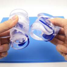 1 Pair Thick Silicone Gel Shoe Insoles, Shock Absorbing Foot Massage Support Cushions For Sports Shoes, Leather Shoes, And Casual Shoes, Shoes Accessories - Clear - View 4