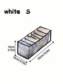 1 pieza Caja organizadora de armario grande, Caja de almacenamiento de estilo de gabinete de 7 rejillas, Organizador de armario tipo cajón lavable, Bolsa de almacenamiento para doblar ropa interior, Almacenamiento y organización para el dormitorio, Camiseta blanca de mujer, Pantalones negros de mujer, Ropa de invierno de mujer, Vestido, Ropa de invierno de mujer, Vestido elegante de mujer, Camisa blanca de manga larga de mujer, Mono blanco de mujer, Vestido de primavera de mujer, Atuendo de primavera de mujer, Primavera, Ropa de primavera, Estilo minimalista, Parte superior de verano - Multicolor - Ver 9