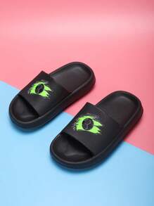 Sandalias infantiles de espuma, livianas y antideslizantes con fondo suave, diseño de dibujos animados lindos, cómodas y de secado rápido, sandalias casuales unisex para la playa para niños mayores