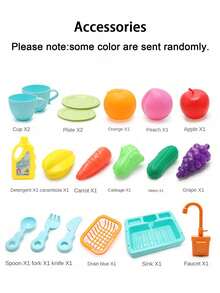 Kitchen Sink Toys Children Electric Dishwasher Playing Toy With Running Water Upgraded Faucet Electric Circulating Water Dish Bucket Play House Pretend Role Play Toys For Boys Girls Complete Certificates (Some Accessories Are In Random Colors), Kitchen Game, Kids Kitchen Accessories - Multicolor - View 8