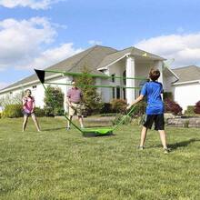 Portable Badminton Net Set With Freestanding Base 2 Badminton Rackets 2 Shuttlcks And 1 Net For Outdoor Indoor Sports Easy Setup Net - Green - View 3