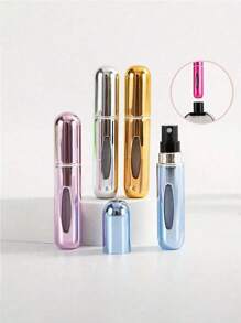 1 peça/2 peças Frasco Atomizador de Perfume Recarregável, Vaporizador de Fragrância de Alumínio Portátil para Viagens, Vaporizador Cosmético Multifuncional Volta às Aulas