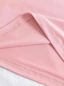 PLAYERA DAMA CUELLO REDONDO MANGA CORTA FRESCA Y COMODA PARA GYM O CASUAL CON DISEÑOS FRAPPE OSO 1 - Rosa - Ver 2