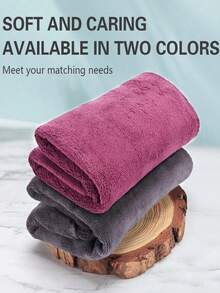 1pc (Purple/Gray) Quick Dry Hair Towel, Super Absorbent Microfiber Drying Wrap, Salon & Barber Shop Use, Back To School, Travel Holiday Essentials, Hair Accessories For Women, Slick Back Brush, Barber Accessories, Hair Dryer, Hair, Barber, Hair Tools, Hair Products, Hair Accessories, Edge Brush, Styling Brush, Curly Hair Products, Hairdressing Equipment, Accessories, Hair Cutting Scissors, Christmas, Barbershop, Hairdressing, Hair Dryer, Hair Brush, Barber, Hairdressing Equipment, Hairstyle, Hairdressing, Barber Accessories, Barbershop, Hairdressing Equipment - Multicolor - View 2