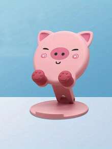 Cartoon Desktop Mobile Phone Holder, Creative Foldable Adjustable Mobile Stand, Portable Slouchy Phone/Tablet Mount, Suitable For Learning And Live Streaming, Easy To Store Phone - Multicolor - View 4