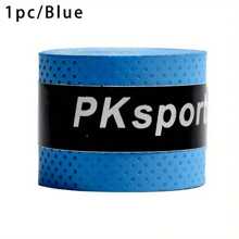 1 件防滑吸汗 PU 面料网球拍握把胶带，适用于网球、羽毛球、钓鱼竿 - 通用防滑替换握把胶带，手感更佳，减震效果更好