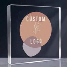 Custom Acrylic Sign - Personalized Logo Or Image, Sleek Modern Design, Desktop Decor, No Power Needed, Ideal For Brand Promotion Or Gift, Personalized Gift | Modern Acrylic Sign | Clear Acrylic Material Back To School