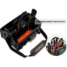 WELKINLAND 19Compartment Tool Organizer With Socket Holder For Electricians HVAC Technicians - Orange - View 4