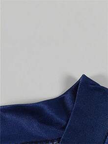 قميص كاجوال قصير الأكمام من الشبك والرقعة بطراز رجعي للنساء، قميص رياضي بتصميم يونيفورم