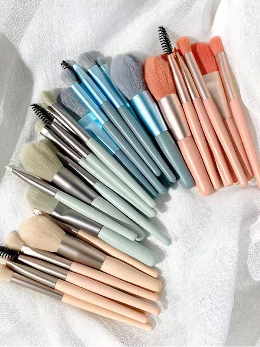 8pcs/Set Makeup Brushes - High Quality Portable Makeup Brush Kit, Concealer Powder Blush Eyeshadow Makeup Tools,Brush Set,Makeup Brush Kit,Make Up Brush Set,Make Up Set Complete,Makeup Brush Set,Complete Makeup Kit,Brush Kit,Brushes Makeup Set,Makeup Gift Set,Set - Multicolor - View 1