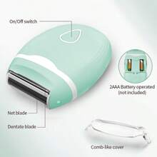 1pc Electric Shaver-For Women, Portability Removal Device Armpit Private Parts Whole Body Shaver Household Use Face Waxing, Product Does Not Include Batteries