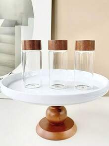 1/3个10ML/20ML/30ML迷你玻璃瓶咖啡豆香料调料坚果食品包装玻璃瓶便携瓶手工材料DIY包装瓶储物瓶迷你玻璃瓶密封罐储物罐包装小瓶 - 彩色 - 查看 5