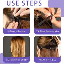 Bb Clip Face Line Belt Elastic Anti Wrinkle Straps For Eye Adjustable Streching Strap For Face Tigntening Lift Band 1.5Cm - Black - View 7