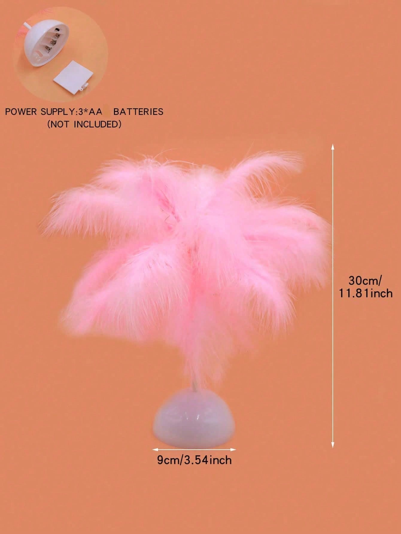 مصباح ريش LED على شكل شجرة – إضاءة دافئة للديكور –...