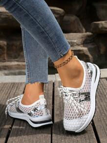 Women's Breathable Mesh Casual Sports Running Sneakers
