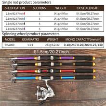 High-End Fishing Gear Set, Includes Smooth Metal Reel & Hook Combo. Suitable For All Seasons & Freshwater/Saltwater Fishing. Portable Design For Hassle-Free Equipment Storage, Ensures Relaxing Fishing Trips With Abundant Catches! - Multicolor - View 8