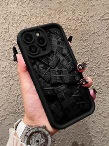 Estuche para teléfono 1PC Estuche para teléfono TPU envuelto en letras a prueba de golpes Diseño minimalista Compatible con Estuche para phone X, XS Max, 11, 12, 13, 13 Pro, 13 Pro Max, 14 Pro Max, 15, 15 Pro, 15 Plus, 15 Pro Max, 16, 16 Pro, 16 Plus, 16 Pro Max, Serie 1 pieza - Multicolor 3 - Ver 3
