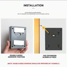Kit 6 Luminaria Solar Arandela Iluminação Luz de Parede e Lampada Externa a Prova D'água - Preto - Visão 9