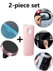 1 pièce Support de téléphone magnétique de voiture universel, compatible avec l'iPhone X, support de téléphone magnétique pour bouche d'aération, compatible avec la navigation GPS, compatible avec les téléphones iPhone et Android, cadeau pour anniversaire, famille, amis, accessoires de voiture