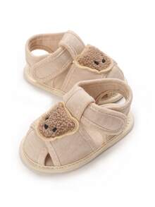 1 Pair Children Casual Slippers, Round Toe Low-Top Anti-Slip Shoes, Infant Sandals For Spring/Summer - Apricot - View 3